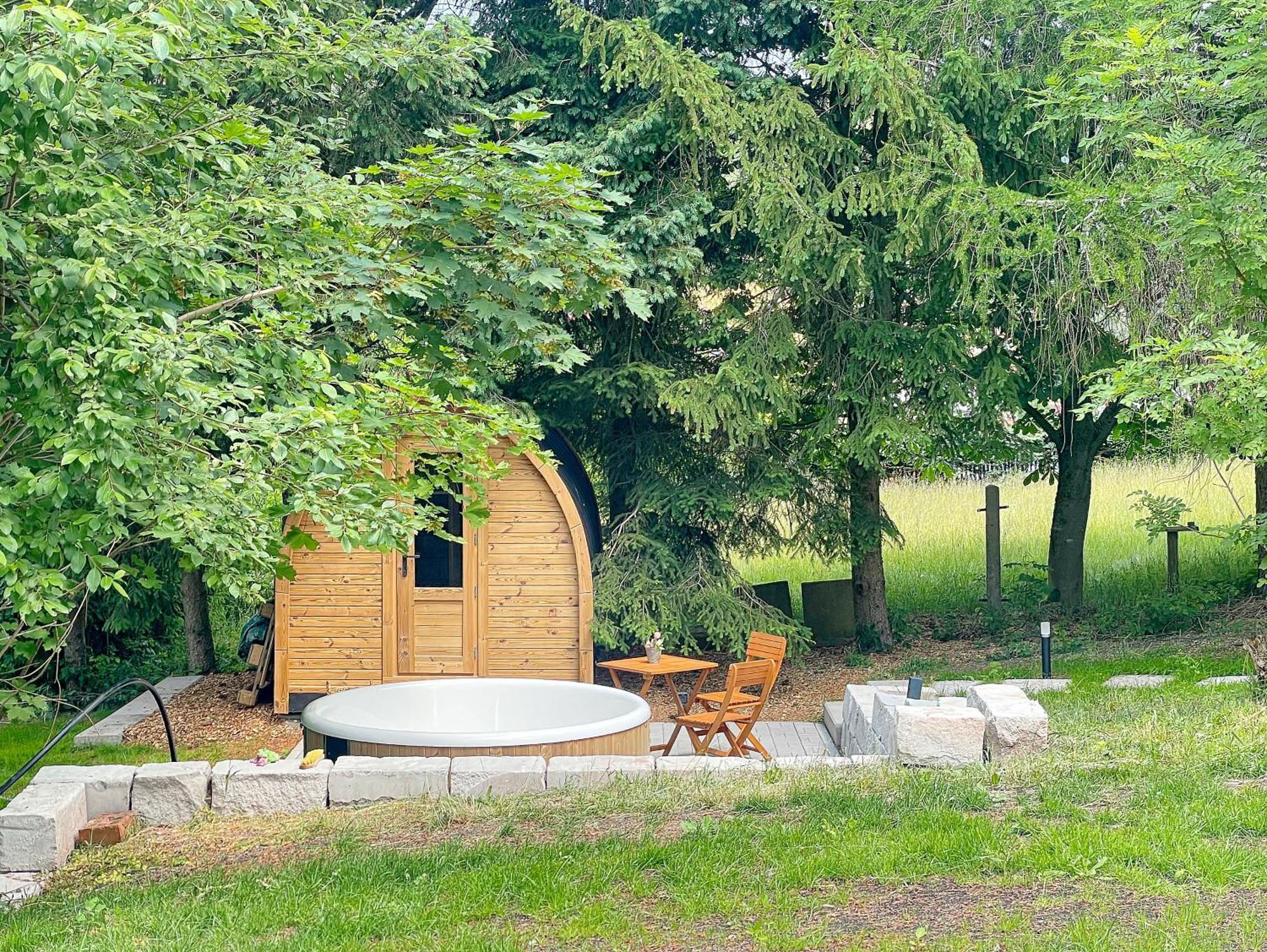Wellness Am Morgengau Mit Whirlpool Und Sauna Rotterode Exterior foto